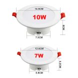 Tuya Zigbee okos LED lámpa, plafonba süllyeszthető, RGB+CCT, 10W