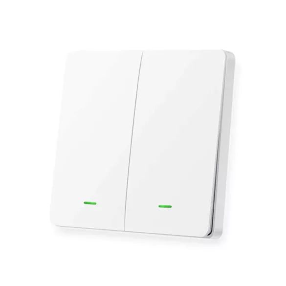 Smart Switch Wi-Fi + RF, L + N (Relay Type), 2 Gang