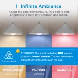 Meross Smart Wi-Fi RGB LED Bulb HomeKit Okos Izzó
