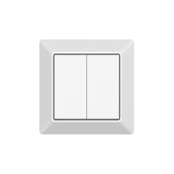 Sunricher Friends of Hue, Double, ZigBee Green power wall switch, battery powered