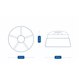 Frient Intelligent Heat Alarm Okos Tűzérzékelő és Sziréna