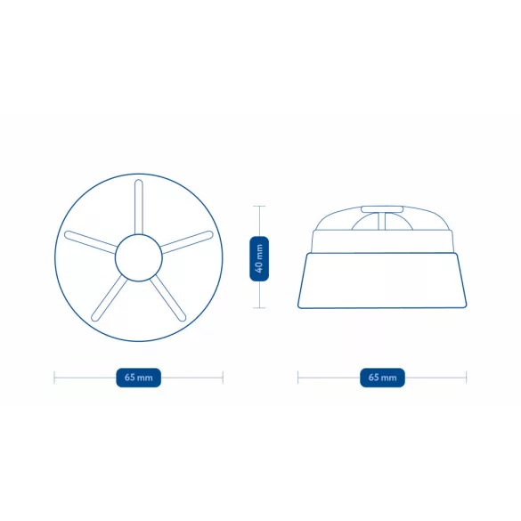 Frient Intelligent Heat Alarm Okos Tűzérzékelő és Sziréna