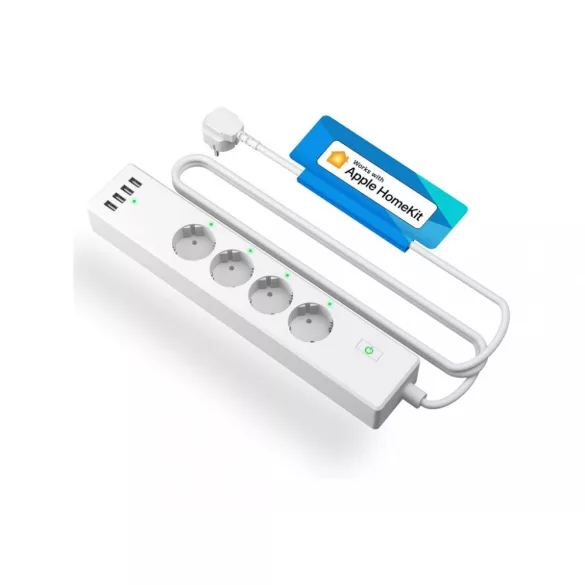 Meross Smart WiFi Power Strip HomeKit Okos Elosztó