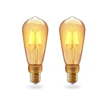 Innr BULB - E27 filament vintage ST64 Edison, 2-pack
