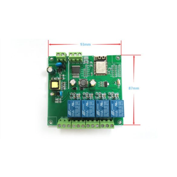 Athom HomeKit MQTT 4 Áramkörös Okos Relé
