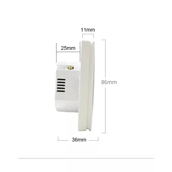 Zigbee Smart Switch EU Push Button Light Switch 3 Gang L+N