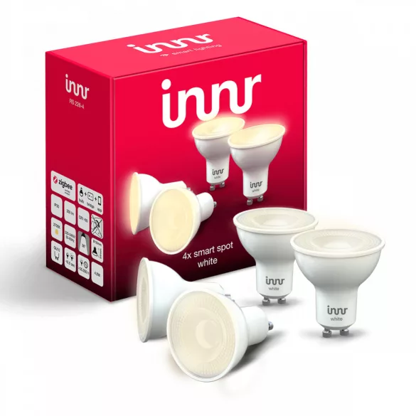Innr Smart Spot White Single lens GU10 Zigbee Okosizzó (4db)