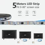 Tuya Smart WiFi HDMI Sync Box RGBIC LED Strip TV Backlight