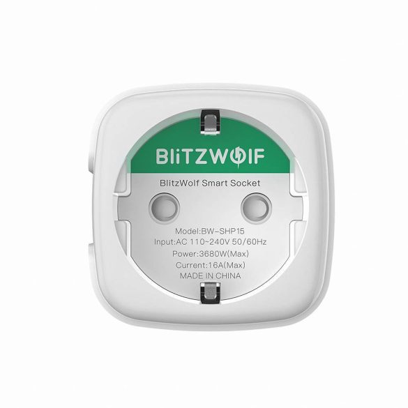 BlitzWolf BW-SHP15 smart socket, ZigBee, 3680W