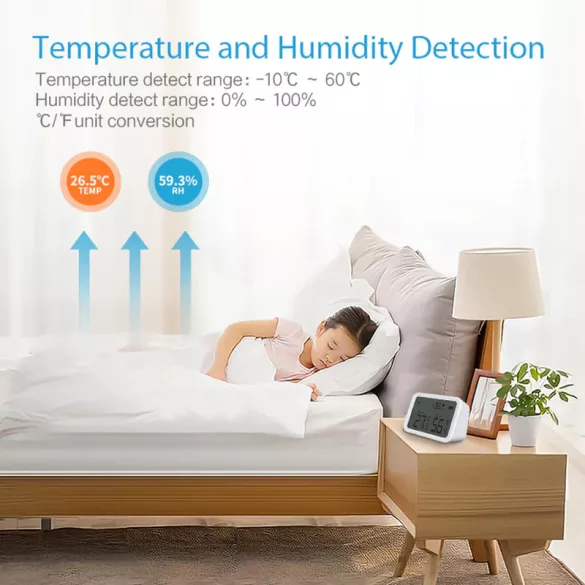 Zigbee Temperature Humidity Sensor Luminous Brightness Detector 3 in 1