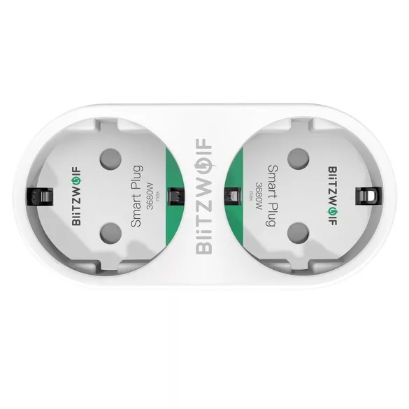 BlitzWolf BW-SHP7 intelligens aljzat, dupla WiFi, 3680W