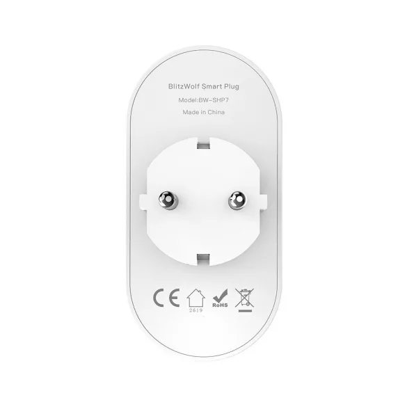 BlitzWolf BW-SHP7 intelligens aljzat, dupla WiFi, 3680W