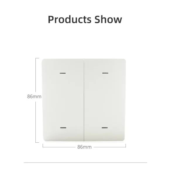 Zigbee Smart Switch EU Push Button Light Switch 3 Gang L