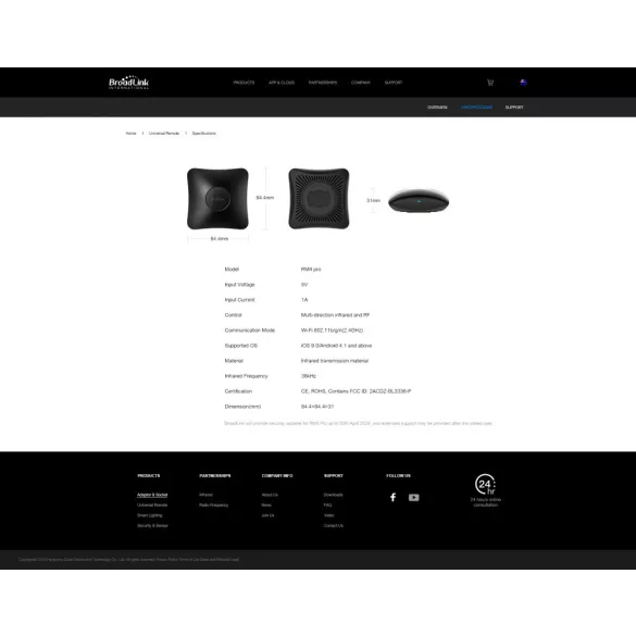 BroadLink RM4 Pro S