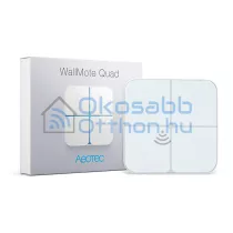   Aeotec WallMote Quad – fali távirányító 4 gombbal, Z-Wave (ZW130)