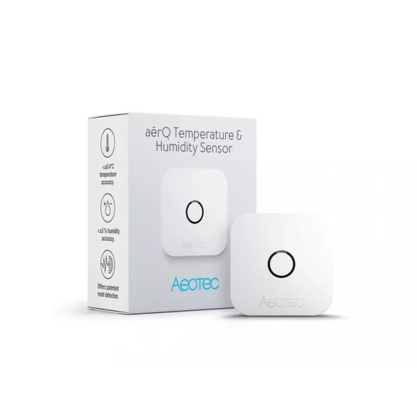 Aeotec aërQ – hőmérséklet- és pára-érzékelő, Z-Wave (ZWA039)