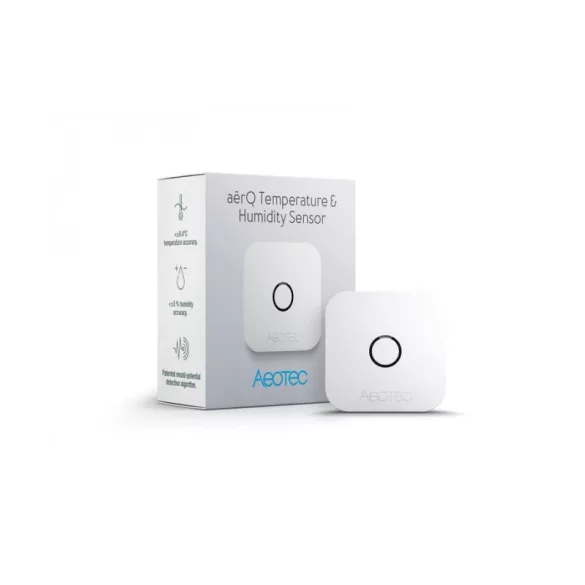 Aeotec aërQ – hőmérséklet- és pára-érzékelő, Z-Wave (ZWA039)