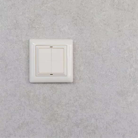 Shelly BLU Wall Switch 4 vezeték nélküli kapcsoló + Gira / Merten keret adapter