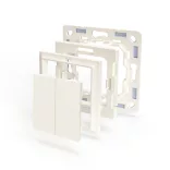 Shelly BLU Wall Switch 4 vezeték nélküli kapcsoló + Legrand / Shelly keret adapter