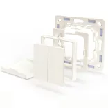 Shelly BLU Wall Switch 4 vezeték nélküli kapcsoló + Legrand / Shelly keret adapter