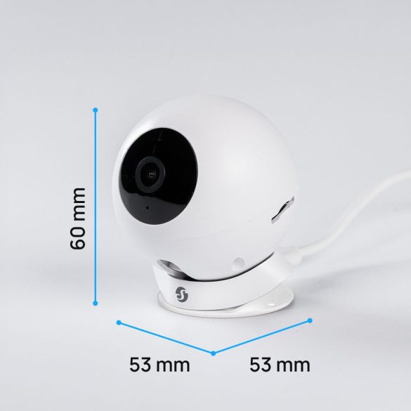 Shelly Camera – kamera, beltéri, AI tárgy felismeréssel, 1080P,  Bluetooth, Wi-Fi, fehér (S1CM-0DXW00)