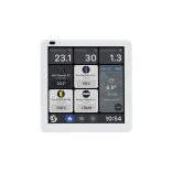 Shelly Wall Display X1i – vezérlőpanel, villanykapcsoló, Wi-Fi, Bluetooth, ezüst (SAWD-6A1XX10EU0)