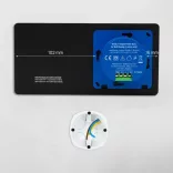 Shelly Wall Display X2i – fali vezérlőpanel és villanykapcsoló, Wi-Fi, Bluetooth, fekete