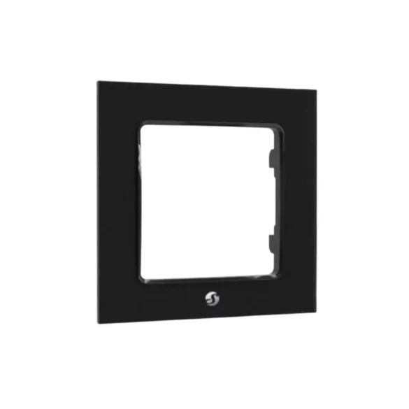 Shelly Wall Switch sorolókeret, 1-es fekete üveg előlapos