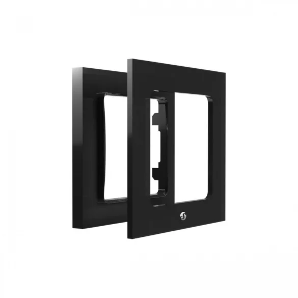 Shelly Wall Switch sorolókeret, 1-es fekete üveg előlapos