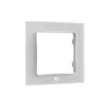 Shelly Wall Switch sorolókeret, 1-es fehér üveg előlapos