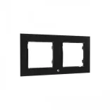 Shelly Wall Switch sorolókeret, 2-es fekete üveg előlapos