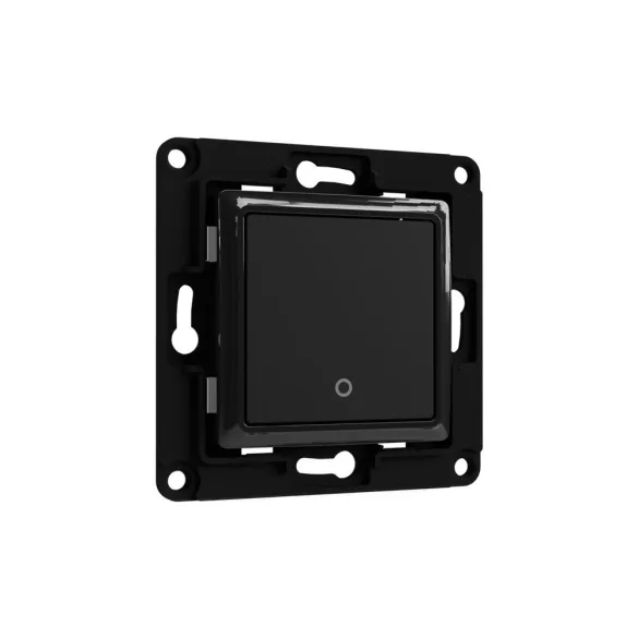 Shelly Wall Switch 1 – fali villanykapcsoló, 1 gombos, fekete