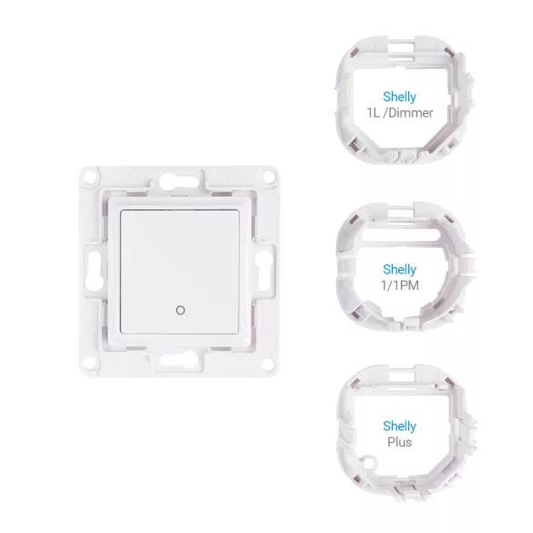 Shelly Wall Switch 1 – fali villanykapcsoló, 1 gombos, fehér