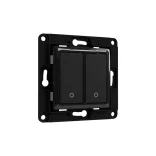 Shelly Wall Switch 2 – fali villanykapcsoló, 2 gombos, fekete