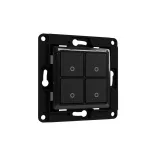 Shelly Wall Switch 4 – fali villanykapcsoló, 4 gombos, fekete