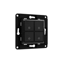   Shelly Wall Switch 4 – fali villanykapcsoló, 4 gombos, fekete