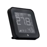 Shelly BLU H&T Display ZB – Hőmérséklet, pára és fény szenzor, e-papír kijelzővel,  Zigbee, Bluetooth, fekete