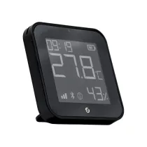   Shelly BLU H&T Display ZB – Hőmérséklet, pára és fény szenzor, e-papír kijelzővel,  Zigbee, Bluetooth, fekete
