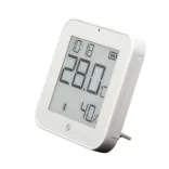 Shelly BLU H&T Display ZB – Hőmérséklet, pára és fény szenzor, e-papír kijelzővel,  Zigbee, Bluetooth, fehér