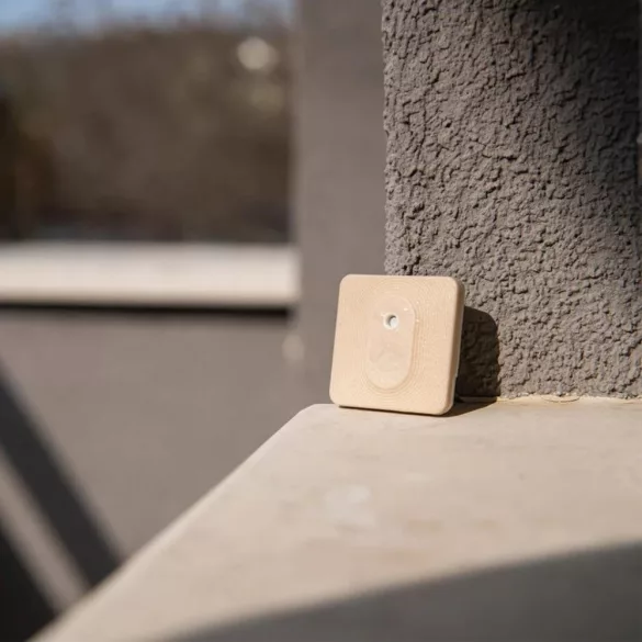Shelly BLU H&T ZB – kültéri pára és hőmérséklet szenzor, Bluetooth, Zigbee, mokka