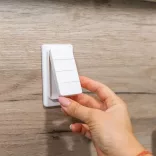 Shelly BLU RC Button 4 ZB – négy gombos távirányító, Bluetooth, Zigbee, fehér
