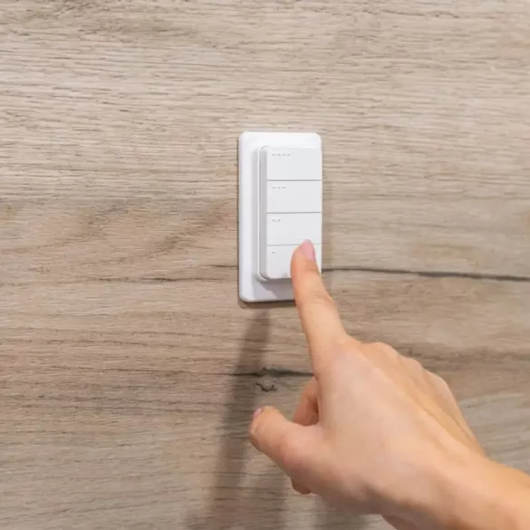 Shelly BLU RC Button 4 ZB – négy gombos távirányító, Bluetooth, Zigbee, fehér
