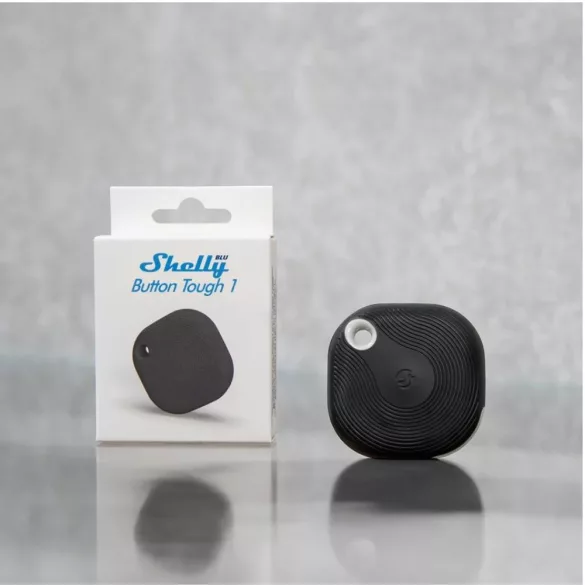 Shelly BLU Button TOUGH 1 ZB – Bluetooth, Zigbee  távirányító, fekete