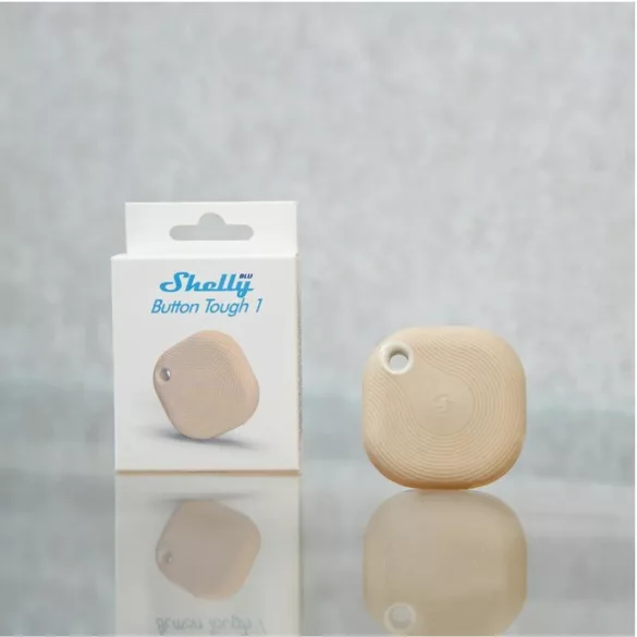 Shelly BLU Button TOUGH 1 ZB – Bluetooth, Zigbee  távirányító, mokka