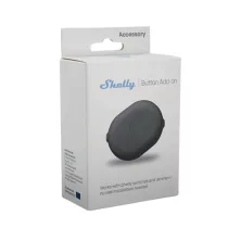   Shelly Button Add-on – nyomógomb kiegészítő relémodul foglalattal Plus (Gen2), Gen3 és Gen4 Shelly modulokhoz, fekete
