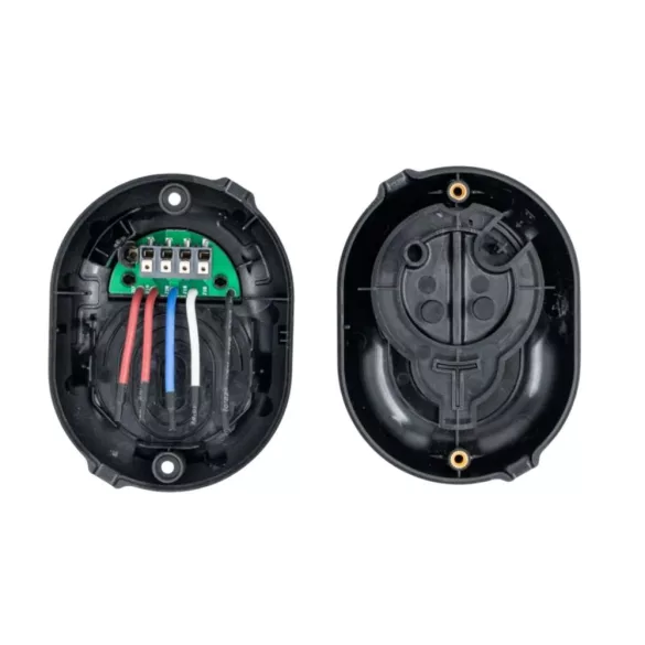 Shelly Button Add-on – nyomógomb kiegészítő relémodul foglalattal Plus (Gen2), Gen3 és Gen4 Shelly modulokhoz, fekete