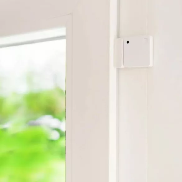 Shelly BLU Door/Window ZB – ajtó/ablaknyitás és dőlésszög érzékelő, fényszenzorral, Bluetooth, Zigbee, fehér