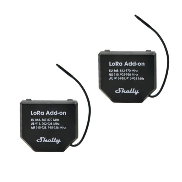 Shelly LoRa Add-on nagy hatótávolságú kommunikációs bővítőmodul (2 db)