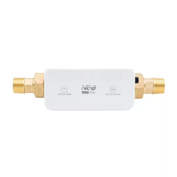 Shelly Neo Smart Water Valve NAS-WV02W – okos vízelzáró szelep, átfolyás-, nyomás- és hőmérsékletméréssel, DN25, Wi-Fi, Bluetooth 