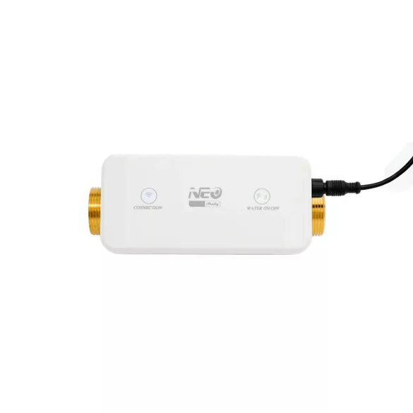 Shelly Neo Smart Water Valve NAS-WV02W – okos vízelzáró szelep, átfolyás-, nyomás- és hőmérsékletméréssel, DN25, Wi-Fi, Bluetooth 